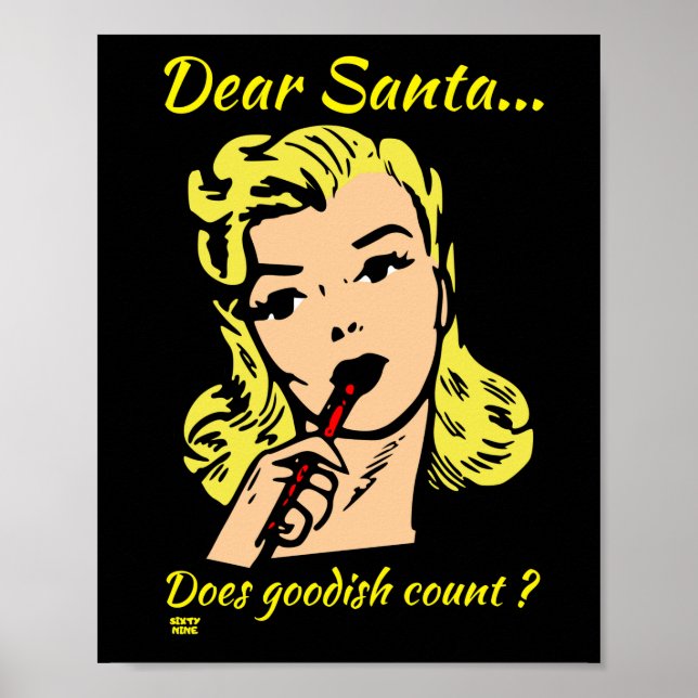 DEAR SANTA.. GÖR GOODISH COUNT? POSTER (Framsidan)