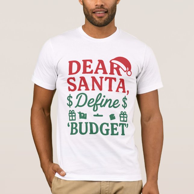 Dear Santa I Can Explain Again Vector Design T Shirt (Framsida)