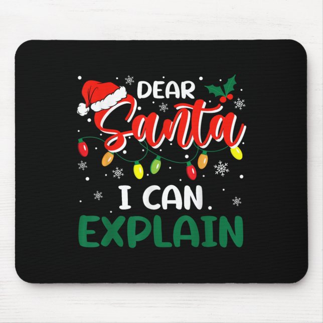 Dear Santa I Can Explain Christmas Family Matching Musmatta (Framsidan)