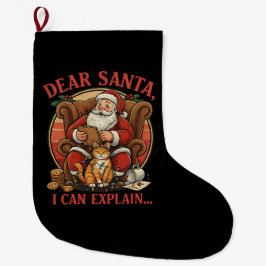 Dear Santa I Can Explain Christmas Stockings Stor Julstrumpa