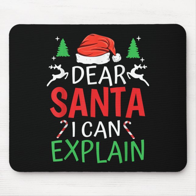 Dear Santa I Can Explain Funny Christmas Joke Humo Musmatta (Framsidan)