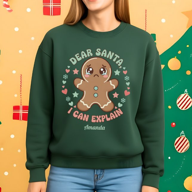 Dear Santa, I Can Explain Funny Christmas T Shirt (Skapare uppladdad)