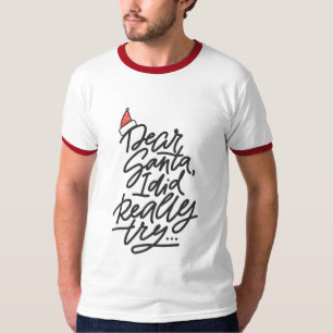 DEAR SANTA I TRIPS I Manar-julens Helgdag Modern T-shirt