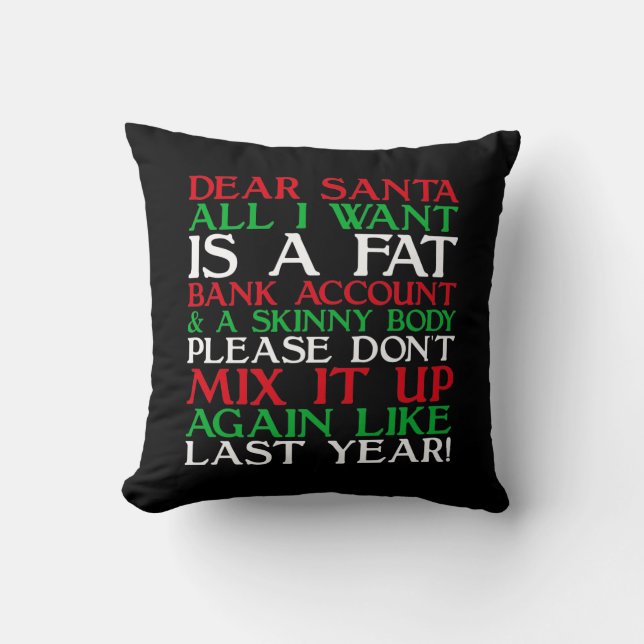 Dear Santa Kudde (Framsida)