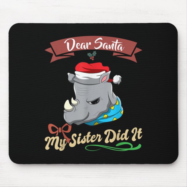 Dear Santa My Sister Did It Siblings Christmas  Musmatta (Framsidan)