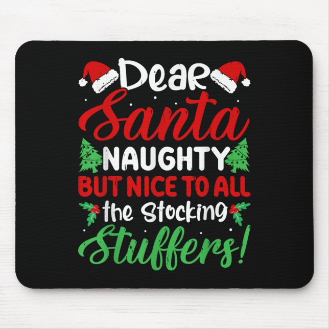 Dear Santa Naughty But Nice To All The Stocking St Musmatta (Framsidan)