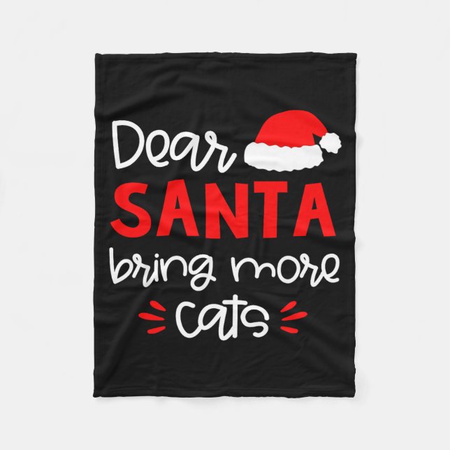 Dear Santa Shirt Funny Matching Family Christmas P Fleecefilt (Framsidan)