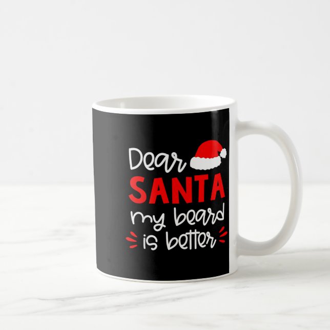 Dear Santa Shirt Funny Matching Family Christmas P Kaffemugg (Höger)