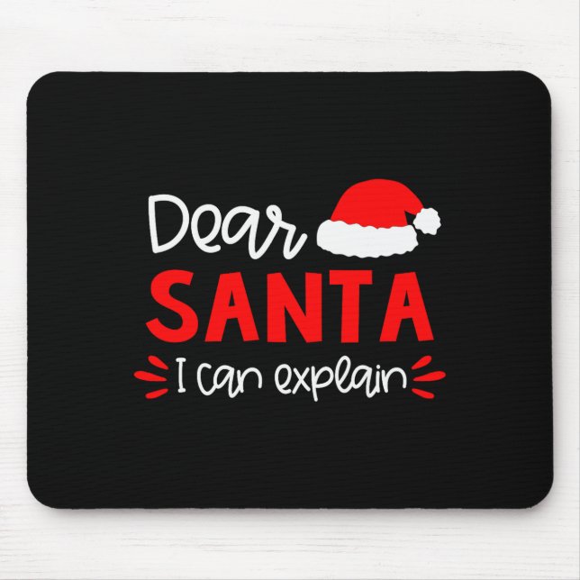 Dear Santa Shirt Funny Matching Family Christmas P Musmatta (Framsidan)