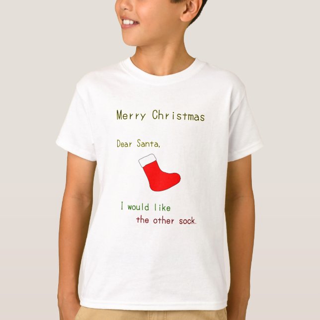 Dear Santa T Shirt (Framsida)