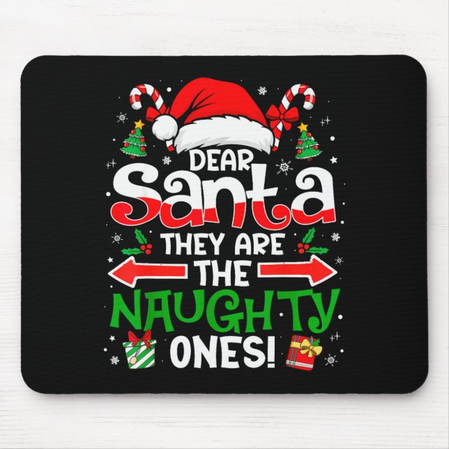 Dear Santa They Naughty Ones Christmas Xmas Men Wo Musmatta (Framsidan)