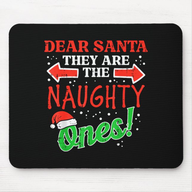 Dear Santa They Naughty Ones Christmas Xmas Men Wo Musmatta (Framsidan)