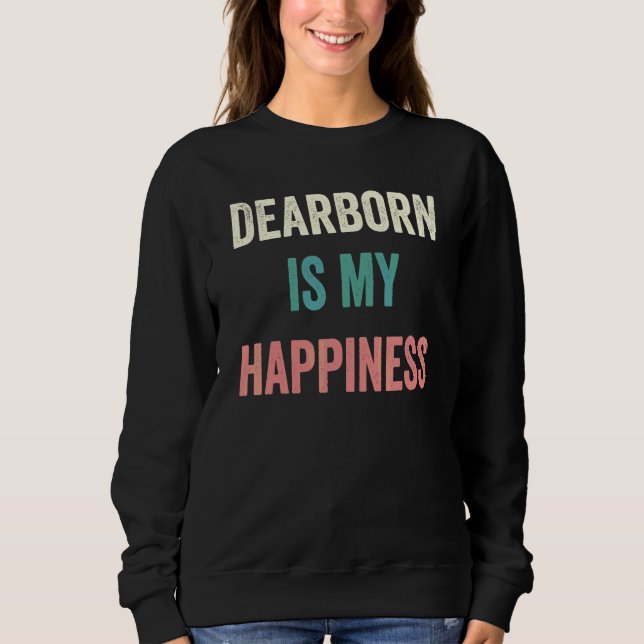 Dearborn Är Min Lycka T Shirt (Framsida)