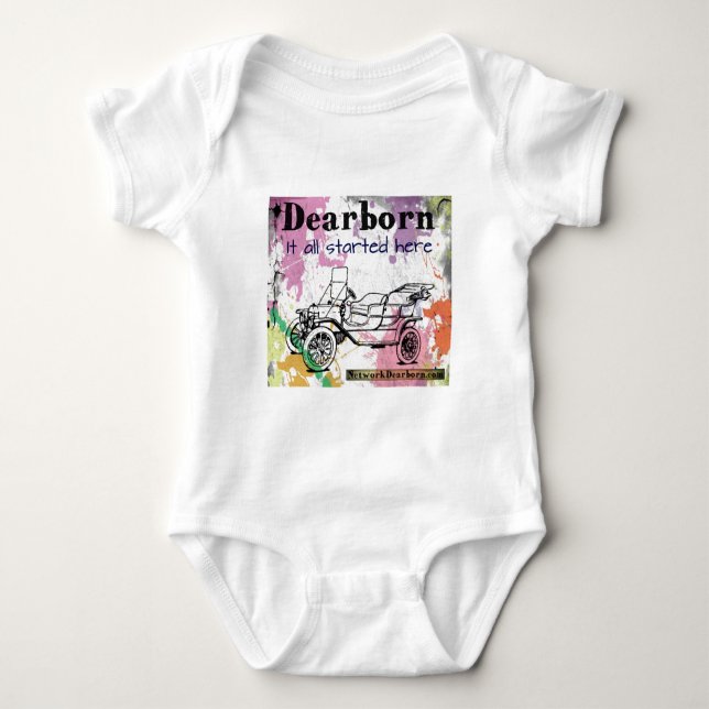 Dearborn - det allt som här startas - dräkt t shirt (Framsida)