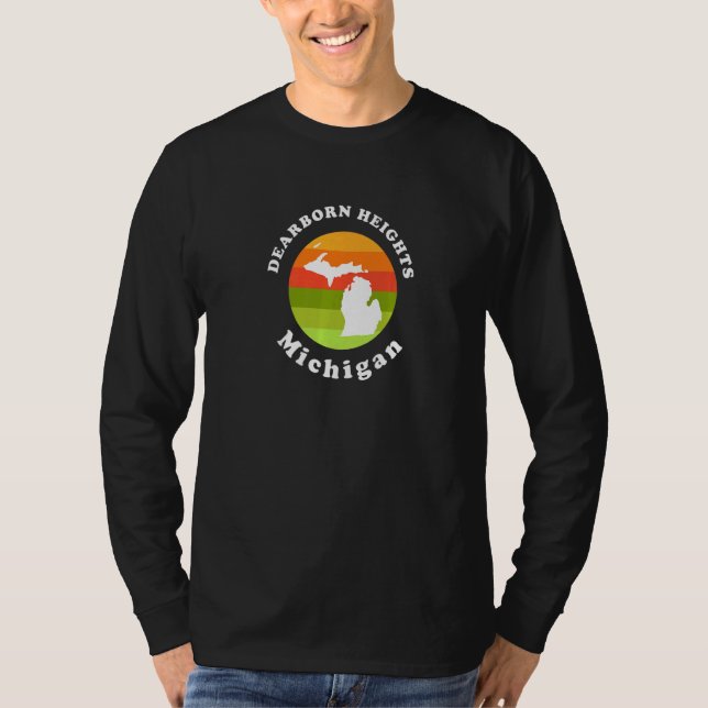Dearborn Heights Michigan Outdoors Sunrise MI Vaca T Shirt (Framsida)