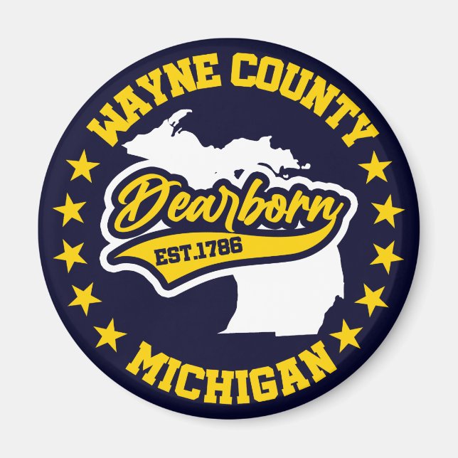 Dearborn,Michigan Magnet (Framsidan)