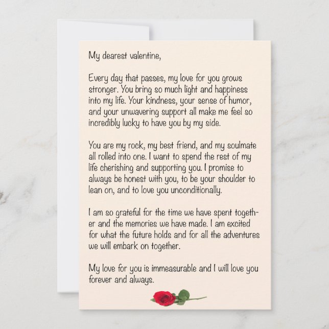 Dearest Valentine Julkort (Framsida)