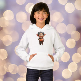 Dearie jul Elf Girl's Hoodie T Shirt