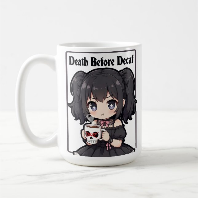 Death Before Decaf Kaffemugg (Vänster)