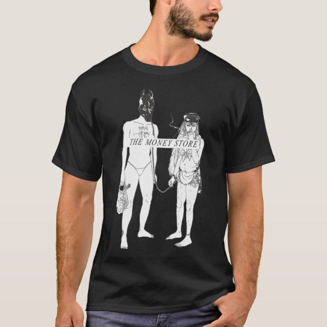 death grips the money store album cover (censored) t shirt (Framsida)