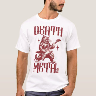 Death Metal Cat T Shirt