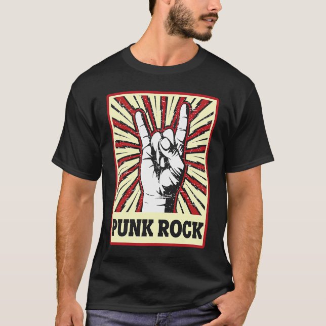Death Metal Punk Rock Musk Metal Fork Heavy Metal  T Shirt (Framsida)