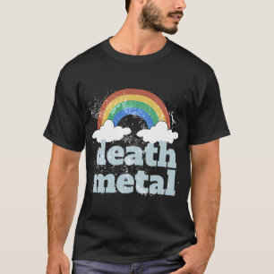 Death Metal Regnbåge För Heavy Metal Band Och Rock T Shirt