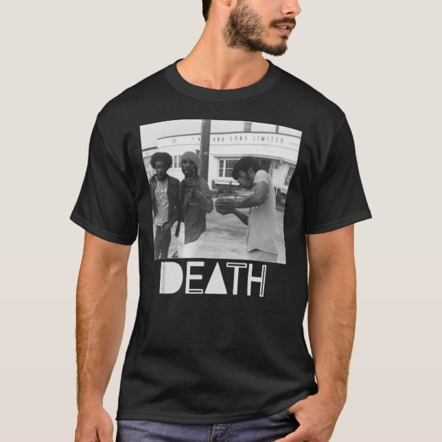 Death - proto-punk band from Detroit White Logo Gi T Shirt (Framsida)