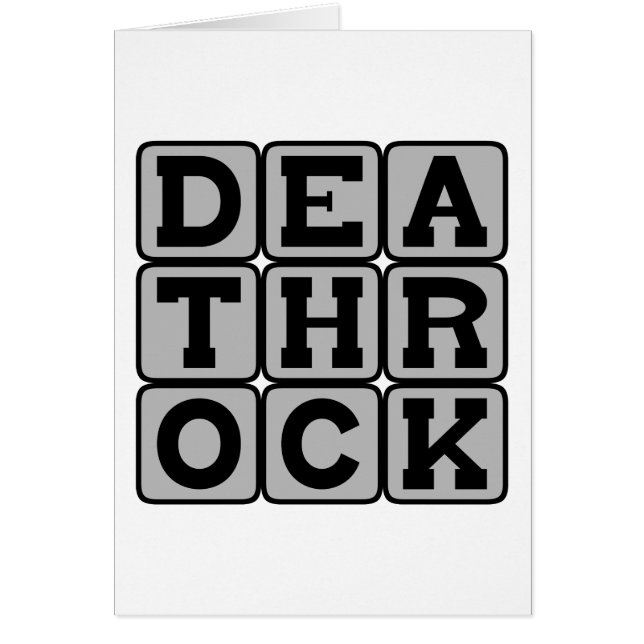 Death Rock, Musikgenre Hälsningskort (Framsidan)
