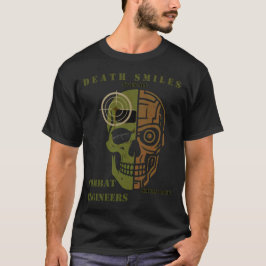 Death Smiles Combat Engineer Skull Shirt T Shirt