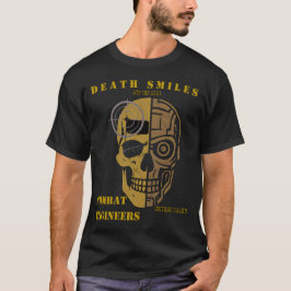 Death Smiles Combat Engineer Skull Shirt T Shirt