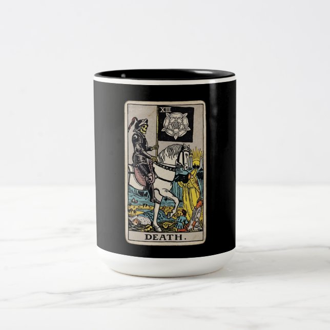 Death Tarot Två-Tonad Mugg (Center)