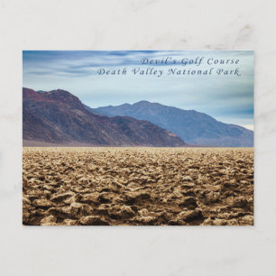 Death Valley Djävulen om Golf Course Postcard Vykort