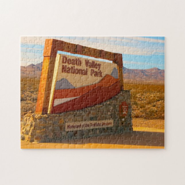 Death Valley Kalifornien och Nevada. Pussel (Horisontell)