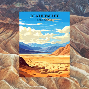 Death Valley. Kalifornien Retro Vintage Vykort