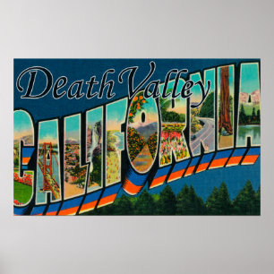 Death Valley Kalifornien - stora brevplatser 2 Poster