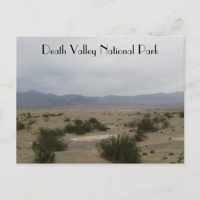Death Valley National Park Art Photo Vykort (Framsida)