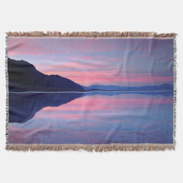 Death Valley National Park. Badwater i gryningen Filt (Framsidan)