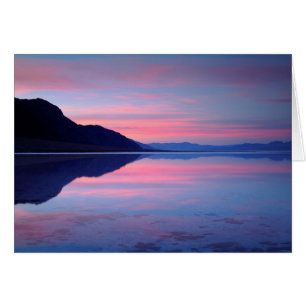Death Valley National Park. Badwater i gryningen Hälsningskort