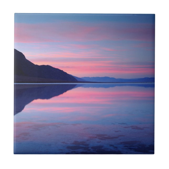 Death Valley National Park. Badwater i gryningen Kakelplatta (Framsidan)