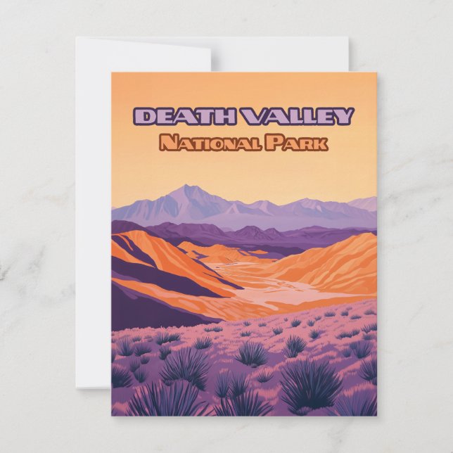 Death Valley National Park California Nevada Card (Framsida)