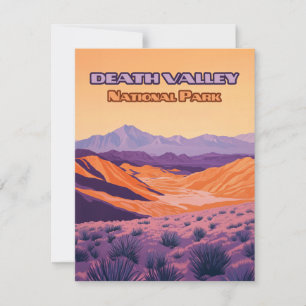 Death Valley National Park California Nevada Card