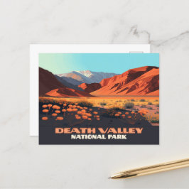 Death Valley National Park Kalifornien Poppies Vykort