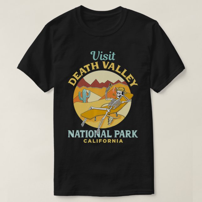 Death Valley National Park US California Nevada Pr T Shirt (Design framsida)