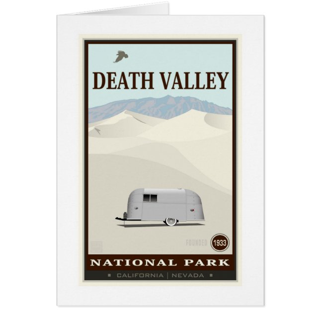 Death Valley nationalpark Hälsningskort (Framsidan)