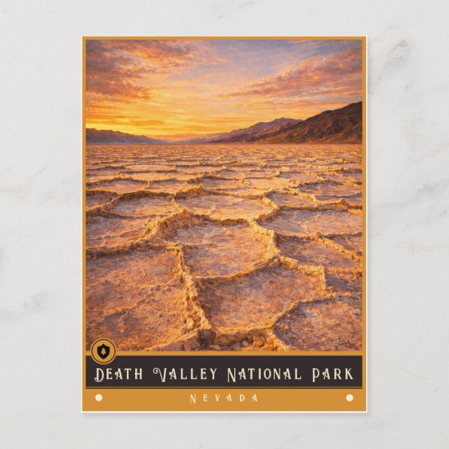 Death Valley nationalpark | Nevada vykort (Framsida)