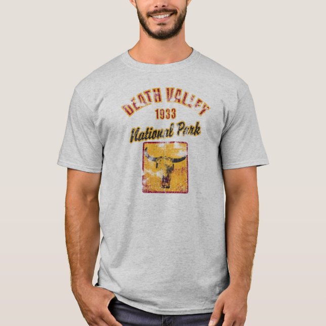 Death Valley nationalpark Retro Kalifornien Tee (Framsida)