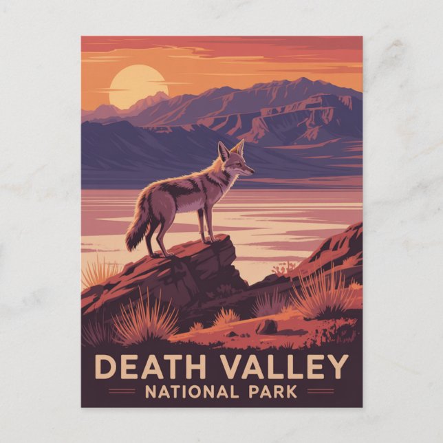Death Valley nationalpark Vykort (Framsida)