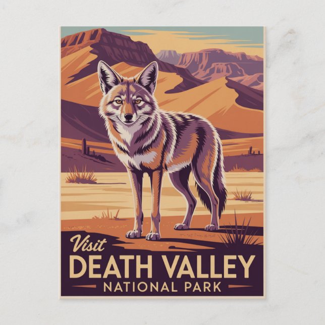 Death Valley nationalpark Vykort (Framsida)