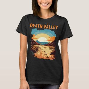 Death Valley Ökenväg Orange Resa T Shirt